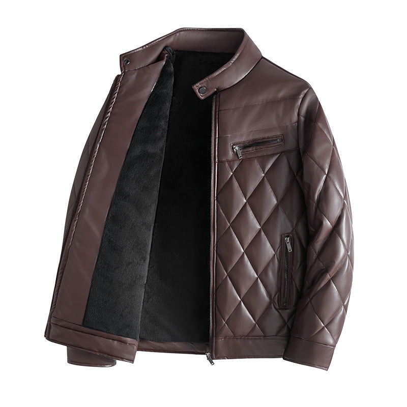 Men's Leather Jackets Thick Casual Men