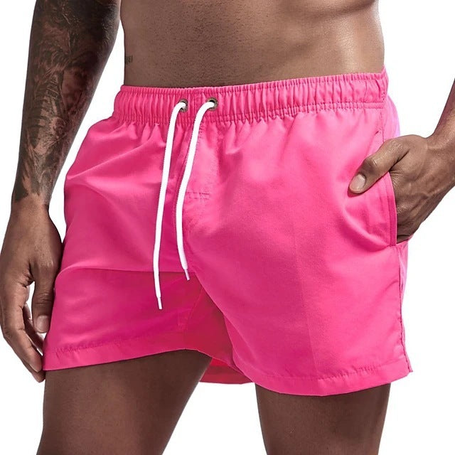 Casual Candy-colored Men's Beach Shorts