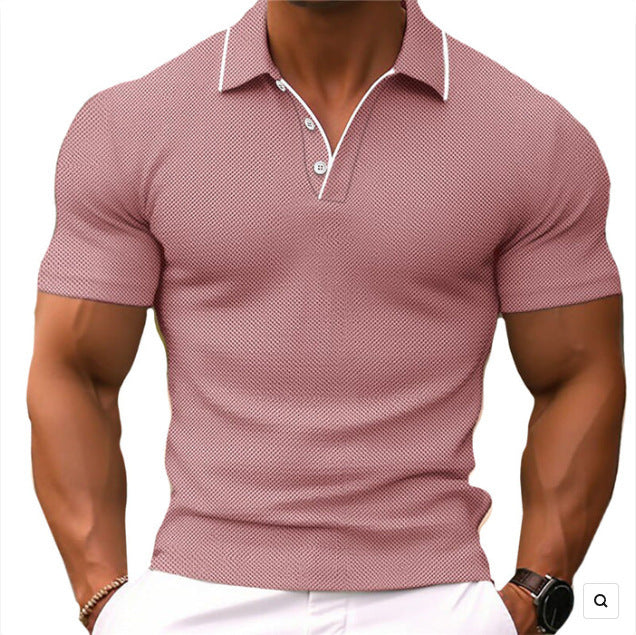 Summer Men's Abstract 3D Printed Golf Polo Shirt