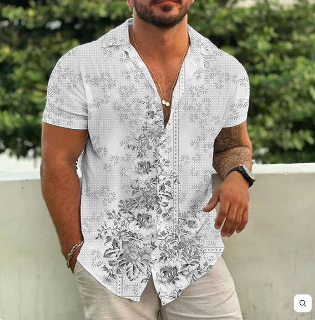 Printed Fashion Short Sleeve Polo Shirt