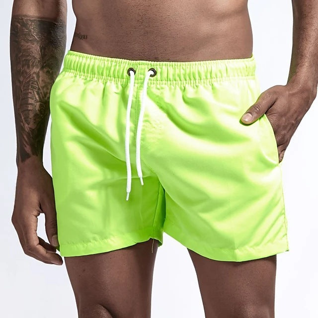 Casual Candy-colored Men's Beach Shorts