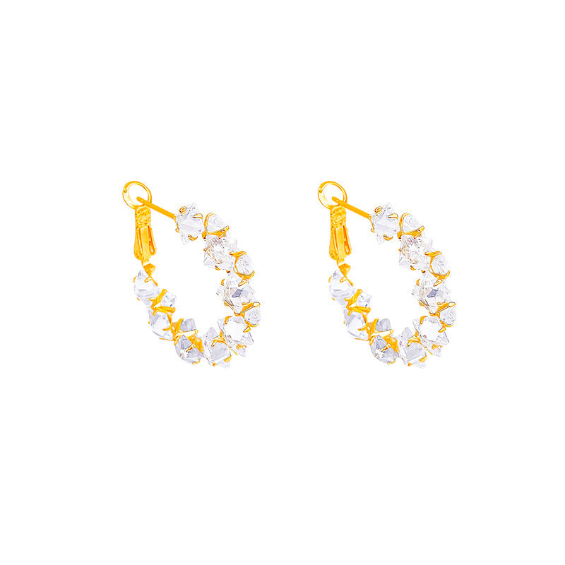 Diamond Super Shiny Crystal Earrings Fashion Women