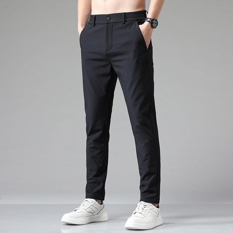 Solid Color Casual Suit Pants Men's Thin