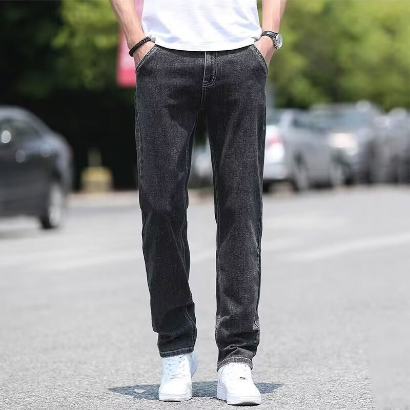 Men's Jeans Thin Loose Straight Casual Long Pants