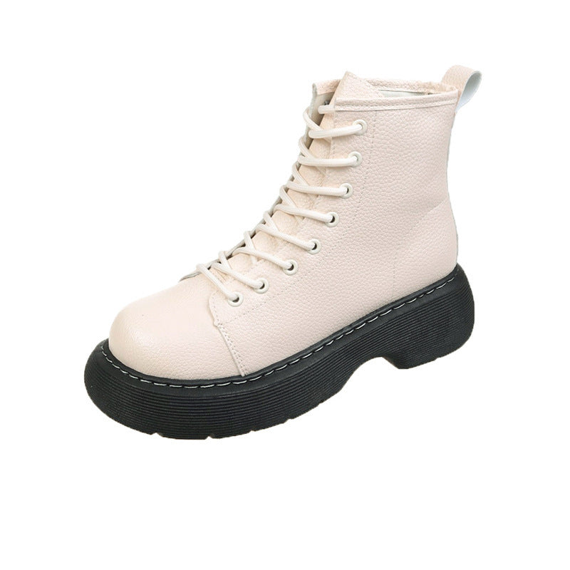 Fashion Lace-up Ankle Boots Women Thin Skinny Boots