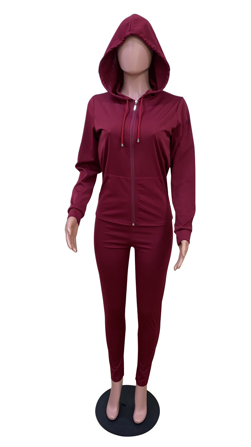 Autumn Chic Slim Fit Long Sleeve Jogging Suit