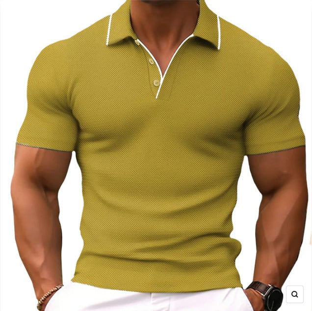 Summer Men's Abstract 3D Printed Golf Polo Shirt