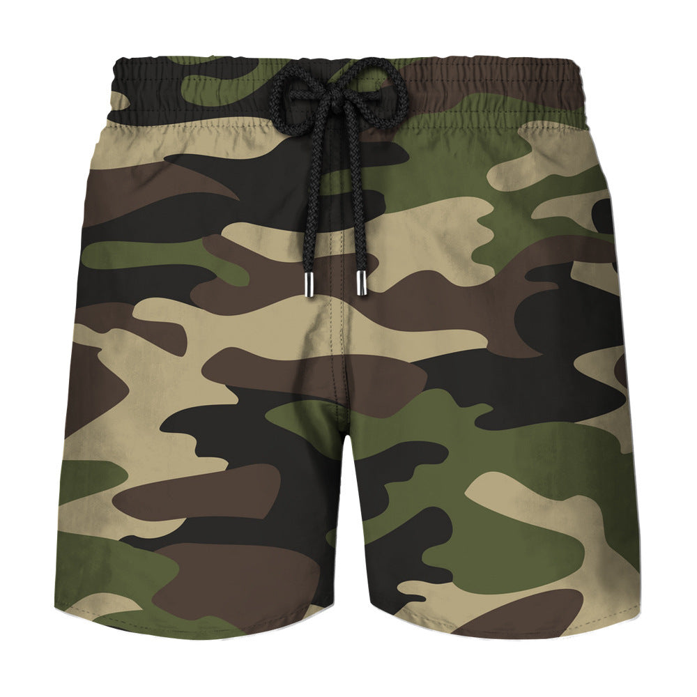 Camouflage Printing Men's Swimming Shorts